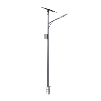 Luz de la calle con panel solar y batería